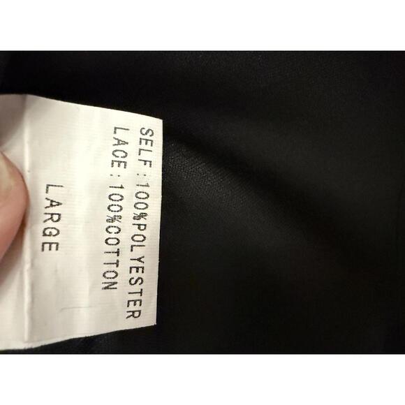 Judith March black lace overlay blouse  Size Large - Picture 5 of 7